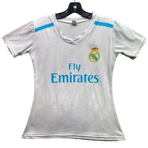 Real Madrid Jersey Boys Large Soccer Football Performance Athletic Athleisure